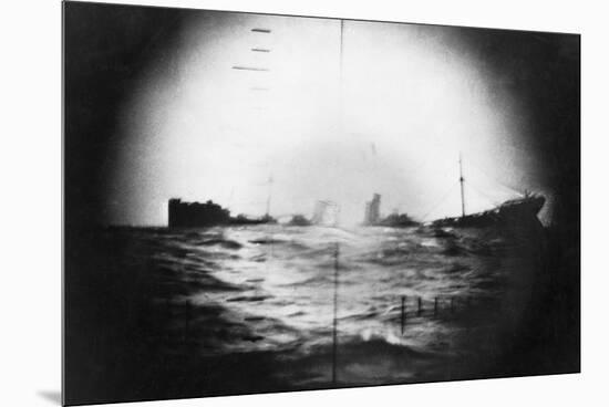 Japanese Ship Sinking-null-Mounted Premium Photographic Print