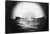 Japanese Ship Sinking-null-Framed Stretched Canvas