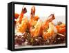 Japanese Skewered Prawns with Vegetables-svry-Framed Stretched Canvas