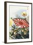 Japanese Soldiers Carrying Out Assault During Siege of Port Arthur-null-Framed Giclee Print