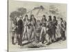 Japanese Soldiers in European Costume at Yokohama-null-Stretched Canvas