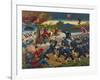 Japanese Soldiers Overrun Russians at Chin-Chou-null-Framed Art Print