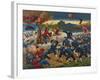 Japanese Soldiers Overrun Russians at Chin-Chou-null-Framed Art Print