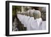 Japanese Stone Statue Ksitigarbha Bodhisattva in Garden.-elwynn-Framed Photographic Print