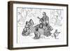 Japanese Story-Telling-Nankoku Ozawa-Framed Art Print