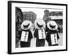 Japanese Straw Boaters-null-Framed Photographic Print