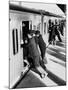 Japanese Students Employed as Uniformed 'Pushers' Cramming Commuter Cars, 1962-null-Mounted Photo