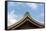 Japanese Style Roof at Osaka Tenmangu, Osaka, Japan, Asia.-elwynn-Framed Stretched Canvas