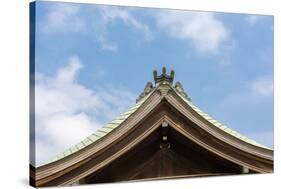 Japanese Style Roof at Osaka Tenmangu, Osaka, Japan, Asia.-elwynn-Stretched Canvas
