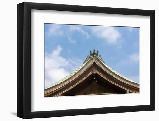 Japanese Style Roof at Osaka Tenmangu, Osaka, Japan, Asia.-elwynn-Framed Photographic Print