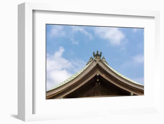 Japanese Style Roof at Osaka Tenmangu, Osaka, Japan, Asia.-elwynn-Framed Photographic Print