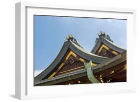 Japanese Style Roof at Osaka Tenmangu, Osaka, Japan, Asia.-elwynn-Framed Photographic Print