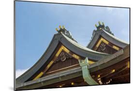 Japanese Style Roof at Osaka Tenmangu, Osaka, Japan, Asia.-elwynn-Mounted Photographic Print