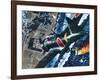 Japanese Suicide Attack on American Aircraft Carrier-Wilf Hardy-Framed Giclee Print