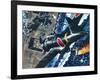 Japanese Suicide Attack on American Aircraft Carrier-Wilf Hardy-Framed Giclee Print