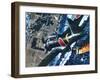 Japanese Suicide Attack on American Aircraft Carrier-Wilf Hardy-Framed Giclee Print