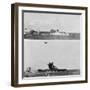 Japanese Suicide Bomber Diving into US Navy Warship-null-Framed Photographic Print