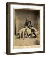 Japanese Sumo Wrestlers-null-Framed Photographic Print