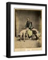 Japanese Sumo Wrestlers-null-Framed Photographic Print