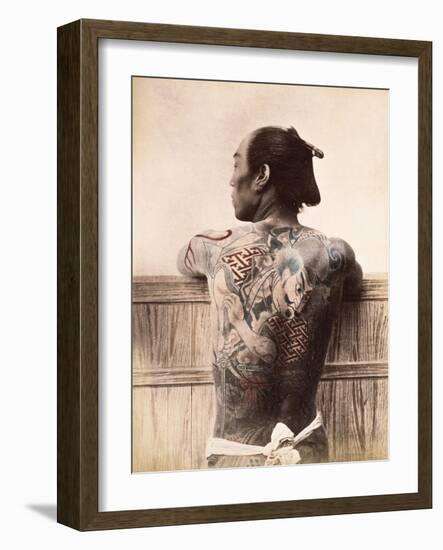 Japanese Tattooed Man, c.1880-null-Framed Giclee Print