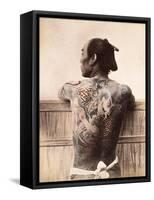 Japanese Tattooed Man, c.1880-null-Framed Stretched Canvas