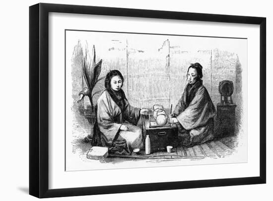 Japanese Tea and Saki-null-Framed Art Print