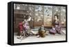 Japanese Tea Ceremony-null-Framed Stretched Canvas