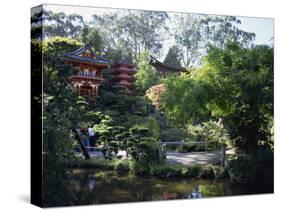 Japanese Tea Garden in the Golden Gate Park, San Francisco, California, USA-Fraser Hall-Stretched Canvas