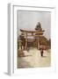 Japanese Temple Building-null-Framed Art Print