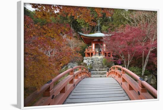 Japanese Temple Garden in Autumn, Daigoji Temple, Kyoto, Japan-Stuart Black-Framed Photographic Print