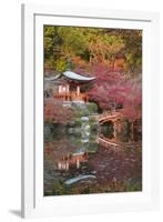 Japanese Temple Garden in Autumn, Daigoji Temple, Kyoto, Japan-Stuart Black-Framed Photographic Print