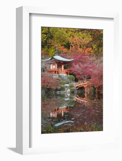 Japanese Temple Garden in Autumn, Daigoji Temple, Kyoto, Japan-Stuart Black-Framed Photographic Print