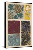 Japanese Textile Design I-null-Framed Stretched Canvas