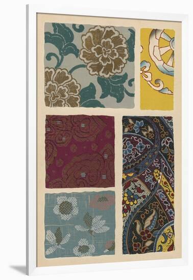 Japanese Textile Design I-null-Framed Art Print