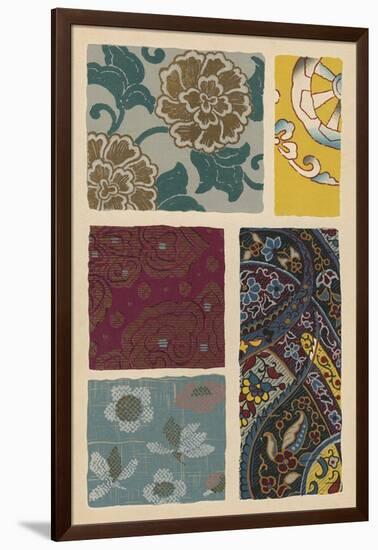 Japanese Textile Design I-null-Framed Art Print