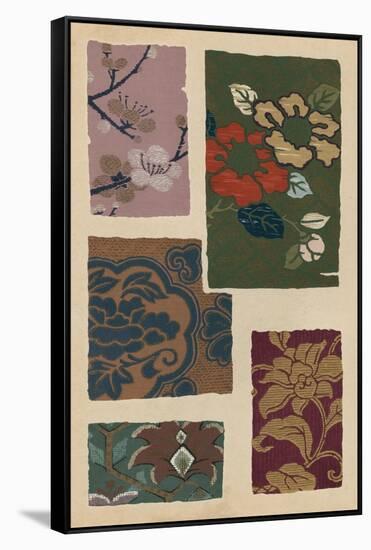 Japanese Textile Design II-null-Framed Stretched Canvas