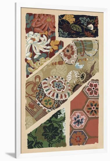 Japanese Textile Design V-null-Framed Art Print