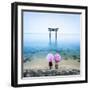 Japanese Torii Gate, Lake Biwa, Takashima, Shiga Prefecture, Japan-Jan Christopher Becke-Framed Photographic Print