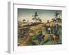 Japanese Troops Assault Japanese in China-null-Framed Art Print