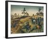 Japanese Troops Assault Japanese in China-null-Framed Art Print