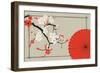 Japanese Umbrella and Japanese Cherry - Sakura-Artbox-Framed Art Print