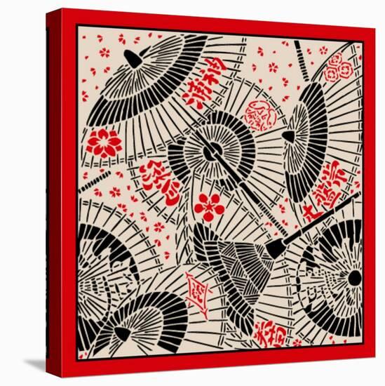 Japanese Umbrella-norph-Stretched Canvas