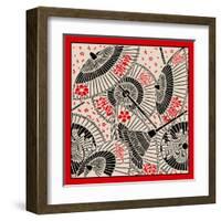 Japanese Umbrella-norph-Framed Art Print