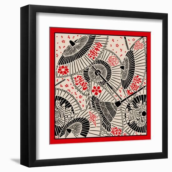 Japanese Umbrella-norph-Framed Art Print