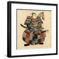 Japanese Warlord Minamoto No Yoritomo, 1845-Utagawa Kuniyoshi-Framed Giclee Print