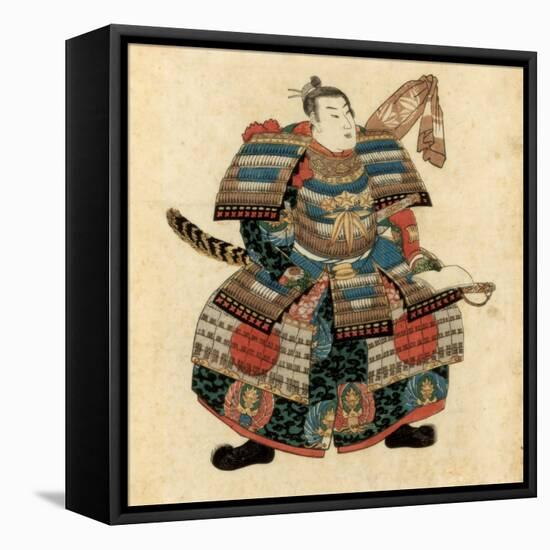 Japanese Warlord Minamoto No Yoritomo, 1845-Utagawa Kuniyoshi-Framed Stretched Canvas