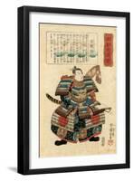 Japanese Warlord Minamoto No Yoritomo, 1845-Utagawa Kuniyoshi-Framed Giclee Print