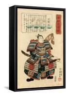 Japanese Warlord Minamoto No Yoritomo, 1845-Utagawa Kuniyoshi-Framed Stretched Canvas