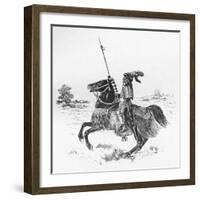 Japanese Warrior, Horse-null-Framed Art Print
