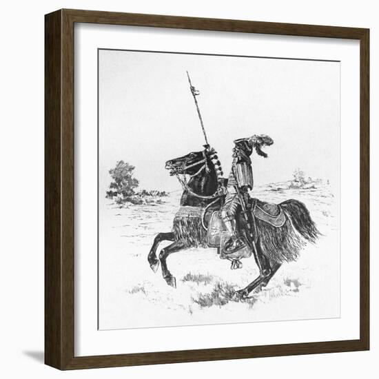 Japanese Warrior, Horse-null-Framed Art Print